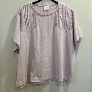 Wrap London Cotton Purple Knit Top Size 16